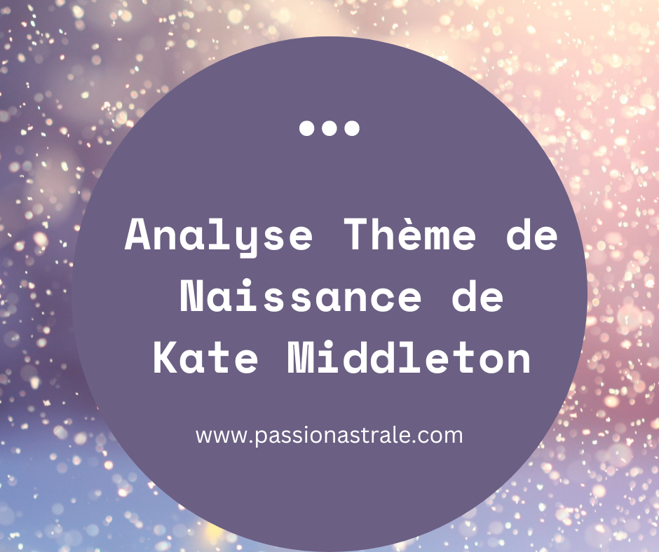 Analyse du Thème Astral de Kate Middleton – Prédictions sur sa situation