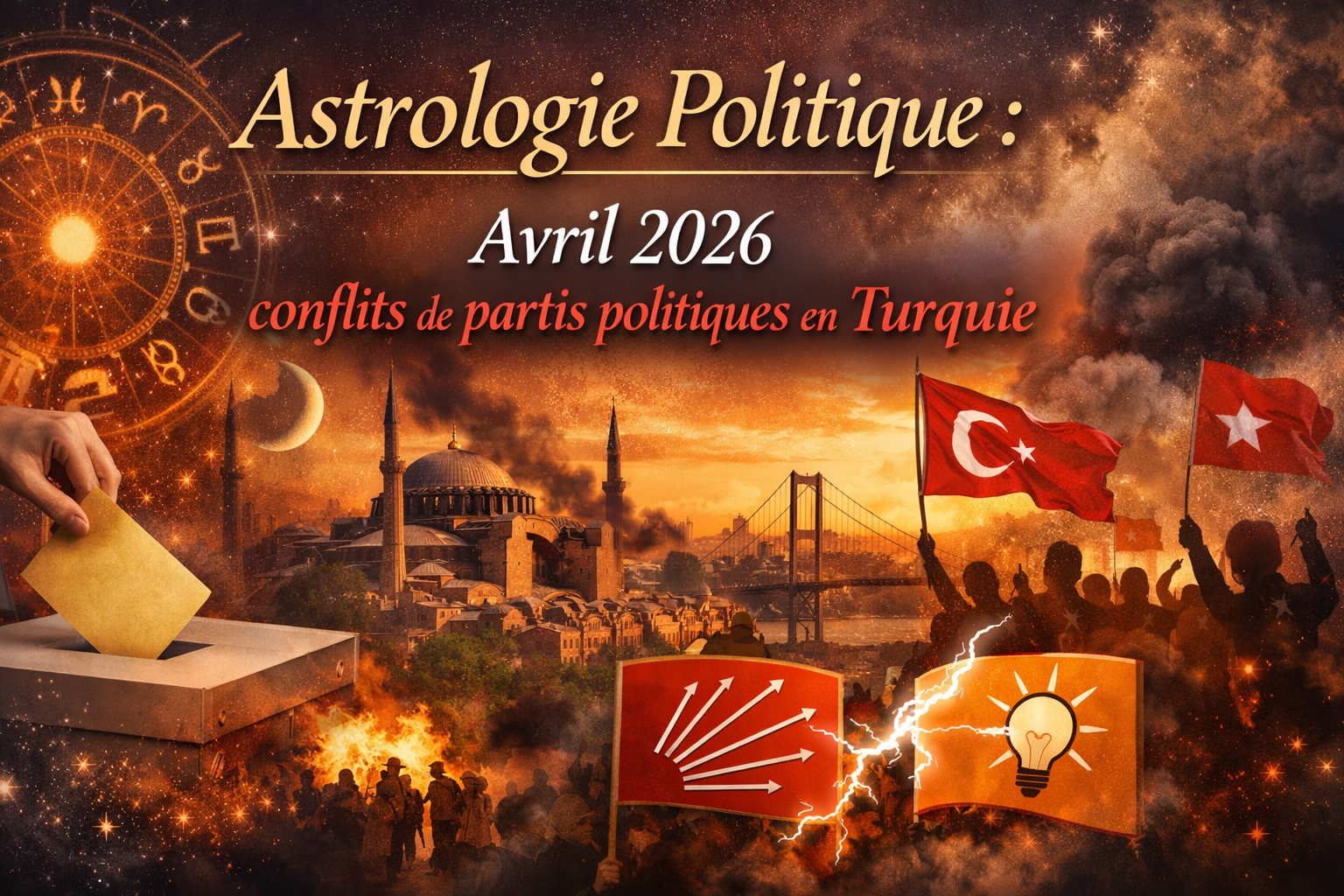 Astrologie Politique : Période de crise politique en Turquie en Avril 2026